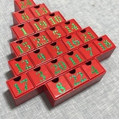 クリスマスツリー型　アドベントカレンダー　箱ケースの画像