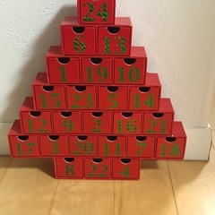 クリスマスツリー型　アドベントカレンダー　箱ケースの画像