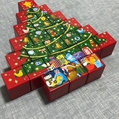 クリスマスツリー型　アドベントカレンダー　箱ケースの画像