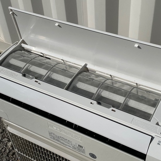 取付け可 ! !◇富士通 エアコン 6畳用 2021年 ノクリア 音声お知らせ100V AS-B221L 高圧洗浄済み！保証付き ! 