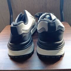 新品 24.5cm レディース スニーカー グレー 厚底 シューズ 識別番号:【N541-S】の画像