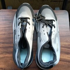 新品 24.5cm レディース スニーカー グレー 厚底 シューズ 識別番号:【N541-S】の画像