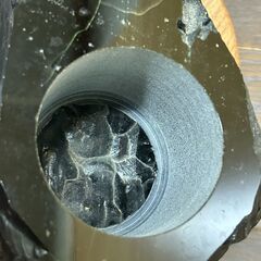 黒曜石？　台座付　ジャンクの画像