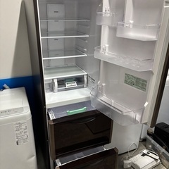 美品☆HITACHI☆3ドア☆315L容量☆自動製氷機付☆クリスタルブラウン色☆お買得冷蔵庫☆の画像