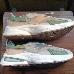 新品 26cm メンズ スニーカー グレー 厚底 シューズ 普段着 識別番号:【N542-S】の画像