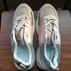 新品 26cm メンズ スニーカー グレー 厚底 シューズ 普段着 識別番号:【N542-S】の画像