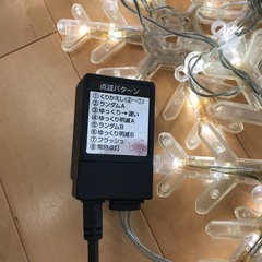 お譲り先決定済　外用イルミネーションライト　つらら　雪の結晶の画像