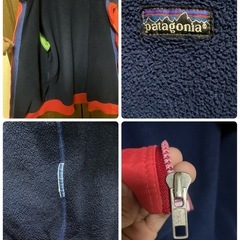 【T00016】patagonia（パタゴニア）シェルドシンチラジャケット　ナイロンフリースジャケット　80s-90s　古着の画像