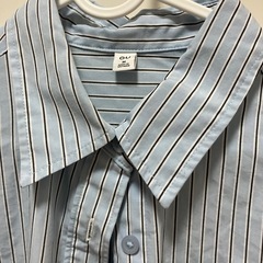 【募集中】【11月までの出品予定】GU レディースストライプシャツ　オーバーサイズ　Mサイズの画像
