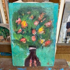 油絵　（故・坪じい、田無２中・４中の名物教師）　小さい作品の画像