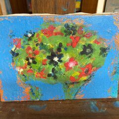 油絵　（故・坪じい、田無２中・４中の名物教師）　小さい作品の画像