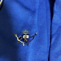 カシミヤ100% ブルー セーター　サイズLの画像