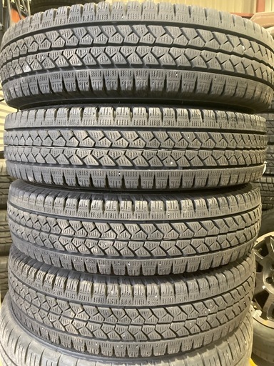 145R12LT 8PR 4本 BS VL1 2023年製 バリ山 軽バン軽トラ軽トラダンプなどに