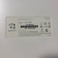 BAMBOO FUN パソコンお絵描き機器 ペンタブの画像