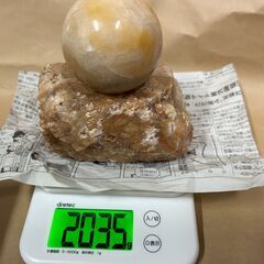 天然石？　石　鑑賞石　丸玉　台座付　置き石　飾り　インテリア　まとめて　中古　ジャンクの画像