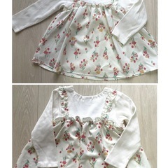 95cm futafuta 長袖ワンピース(チュニック)の画像