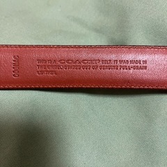 COACH レザーベルト 86サイズの画像