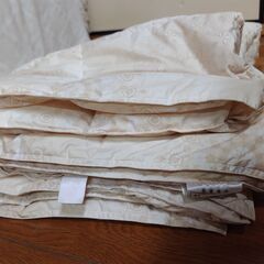 西川　掛布団　薄目　150㎝×210㎝　羽毛肌掛けふとん　の画像