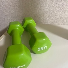 2キロダンベル2本　筋トレ　の画像