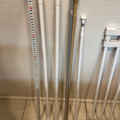 突っ張り棒5本/突っ張り棚セットの画像