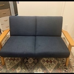 Luleo ソファ カウチソファ 2人掛け 木組 北欧 ソファー 木製の画像