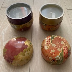 和柄　茶筒セット 2点セットの画像