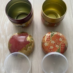 和柄　茶筒セット 2点セットの画像