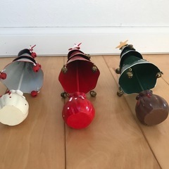 クリスマスツリー　ブリキの置物の画像