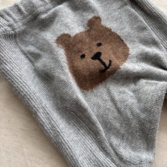 ベビーギャップ くまさんタイツ グレー 4-5YRSの画像