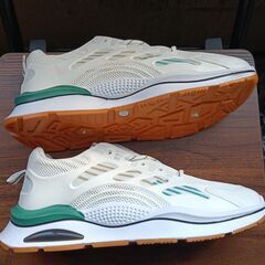 新品 25.5cm メンズ スニーカー ホワイト 厚底 シューズ 普段着 識別番号:【N546-S】の画像