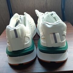 新品 25.5cm メンズ スニーカー ホワイト 厚底 シューズ 普段着 識別番号:【N546-S】の画像