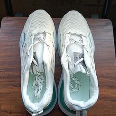 新品 25.5cm メンズ スニーカー ホワイト 厚底 シューズ 普段着 識別番号:【N546-S】の画像