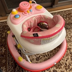 西松屋 ピンク　歩行器の画像