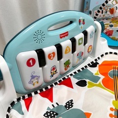 【美品】フィッシャープライス あんよでキック！4WAYバイリンガルピアノジムの画像