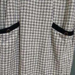 千鳥格子ツイード柄ワンピ👕の画像