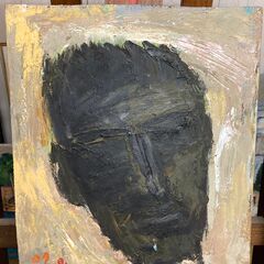 油絵　（故・坪じい、田無２中・４中の名物教師）　小さい作品　No,2の画像