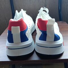 新品 27cm メンズ スニーカー ホワイト 厚底 シューズ 普段着 識別番号:【N549-S】の画像