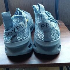 新品 26cm メンズ スニーカー ブルー 厚底 シューズ 普段着 識別番号:【N550-S】の画像