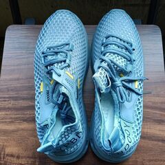 新品 26cm メンズ スニーカー ブルー 厚底 シューズ 普段着 識別番号:【N550-S】の画像