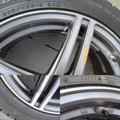冬18インチ 極深【~90％山】カムリ マークX クラウン レクサス GS ES RC アコード★センサー付き★【富山】日本製 235/45R18 冬 ダンロップ 中古4本の画像