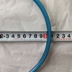 NIKKO ケーブルロック  長さ60cm×太さ8mm 鍵２つ付きの画像