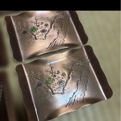 銅製　さら皿の画像