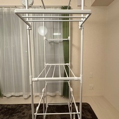 　ニトリ　折りたたみできる大容量室内物干しの画像