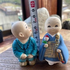 お坊さんの置物　2セットの画像