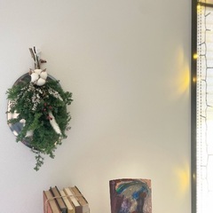 京田辺市大住ヶ丘　ドライフラワークリスマススワッグ　フレッシュ針葉樹クリスマススワッグの画像