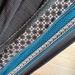 美品 ガウチョパンツ ワイドパンツ ウエストゴム①の画像