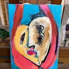 油絵　（故・坪じい、田無２中・４中の名物教師）　小さい作品　No.3の画像