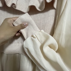 無料でどうぞ！NICE CLAUPのドッキングニットワンピースです☺️
の画像