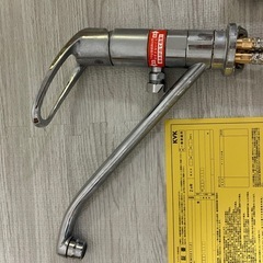 【お値下げご相談ください】KXK 分岐水栓:取付穴兼用型シングルレバー式混合栓 取り扱い説明書付きの画像