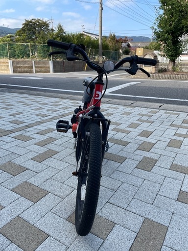 【安全・安定】d-bike 18インチ 赤 子供用自転車／太めタイヤで転びにくい✨